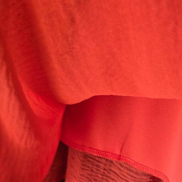 1X  Chloe+rene Sleeveless A-Line Lined Knee Length Shift Dress Orangie Red - Picture 7 of 9